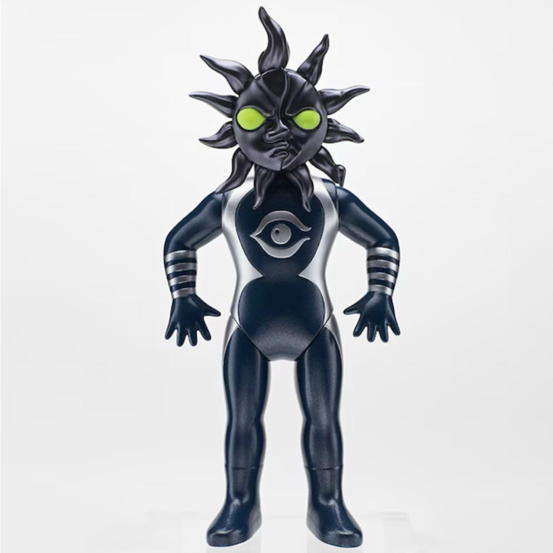 新品未開封 超復刻版 タローマン ソフビ人形 ブラックタローマン