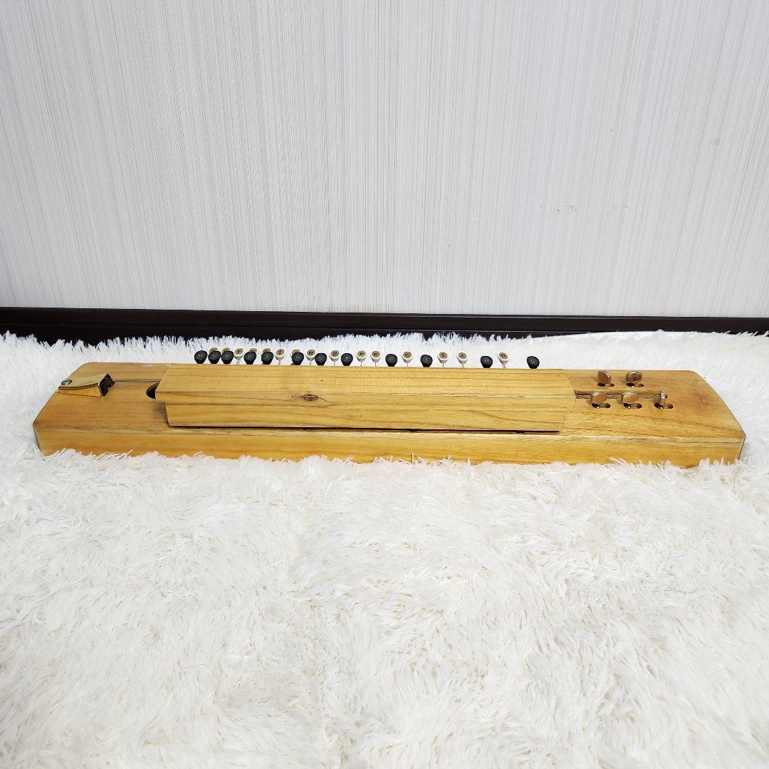 【美品♪アンプ音出し確認済】スズキ 高級手工芸 大正琴 桐 電気