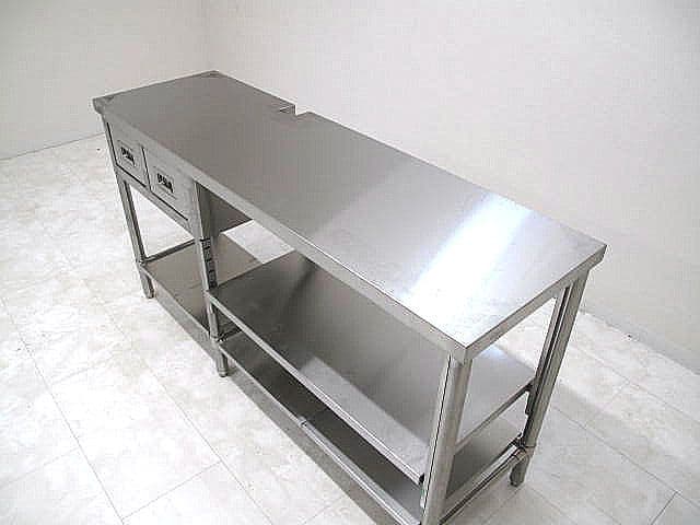 【未使用品】ステンレス作業台 W150×D45×H79.5cm ワークテーブル
