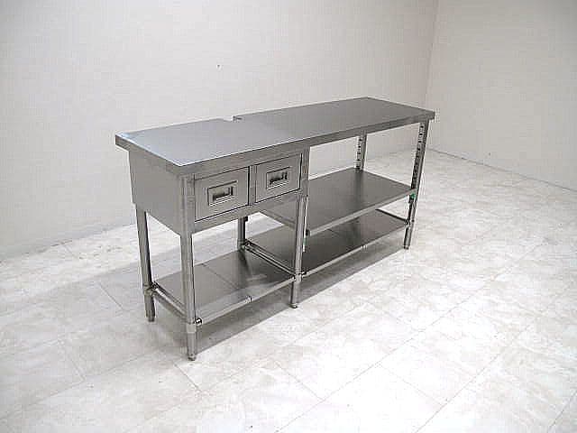 【未使用品】ステンレス作業台 W150×D45×H79.5cm ワークテーブル