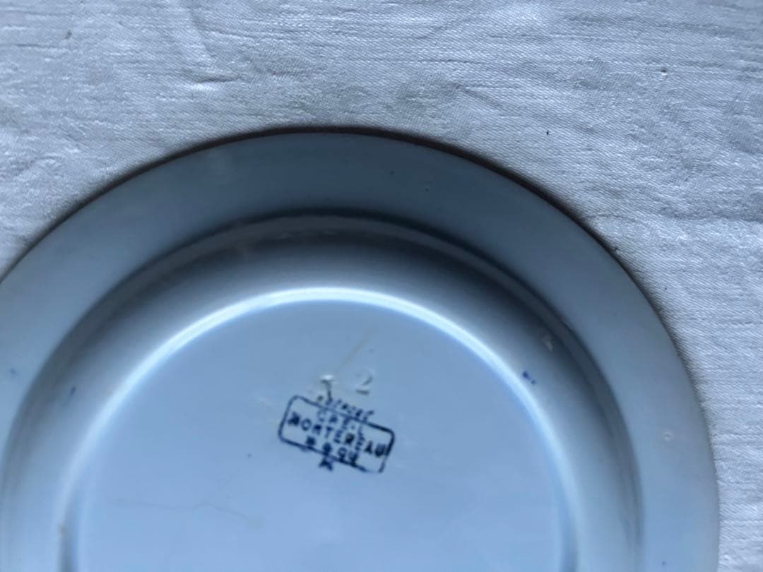 Japon Creil montereau ジャポニズム　藍色　フランス