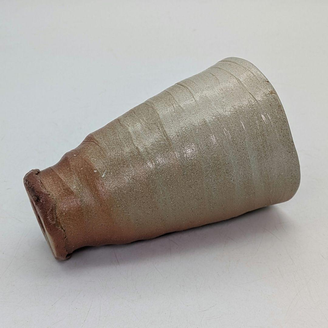 鈴木篤夫 備前焼 緋襷フリーカップ コップ ビアマグ 酒器 麦酒呑 酒杯 酒盃