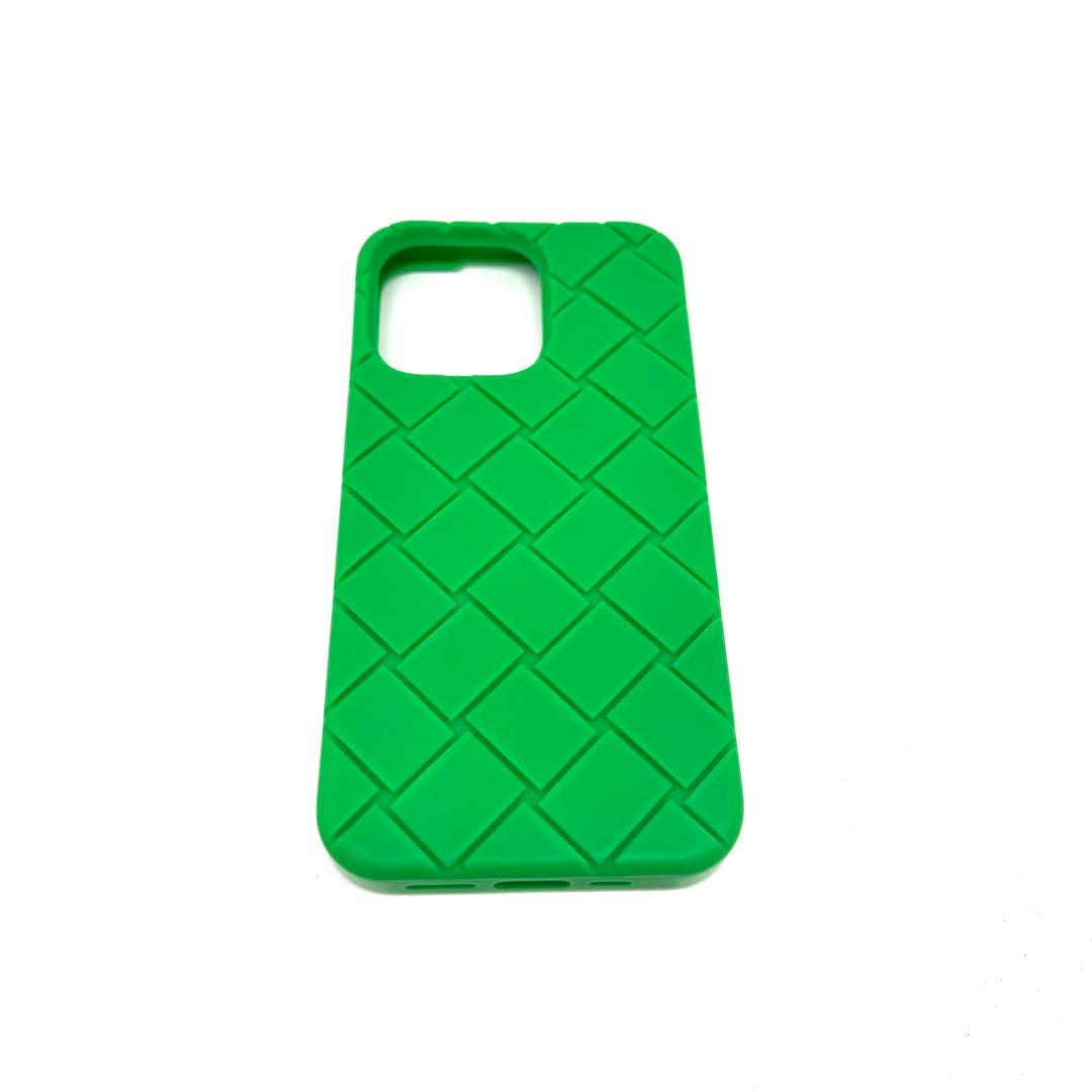 【極美品✨】ボッテガヴェネタ iPhone14pro シリコンケース 緑