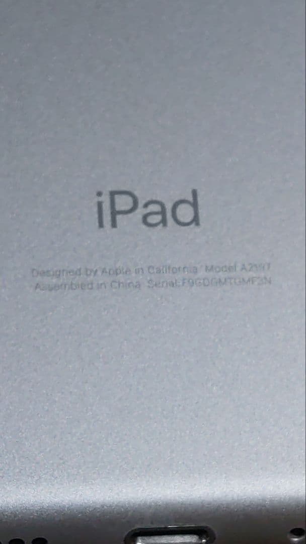 ピヨ子iPad 第7世代 MW752J/A 管理ナンバー1238
