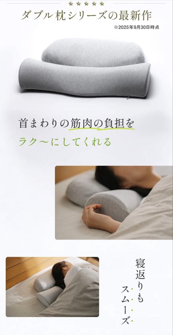 SurvaQ 首と肩のことだけを考えたダブル枕