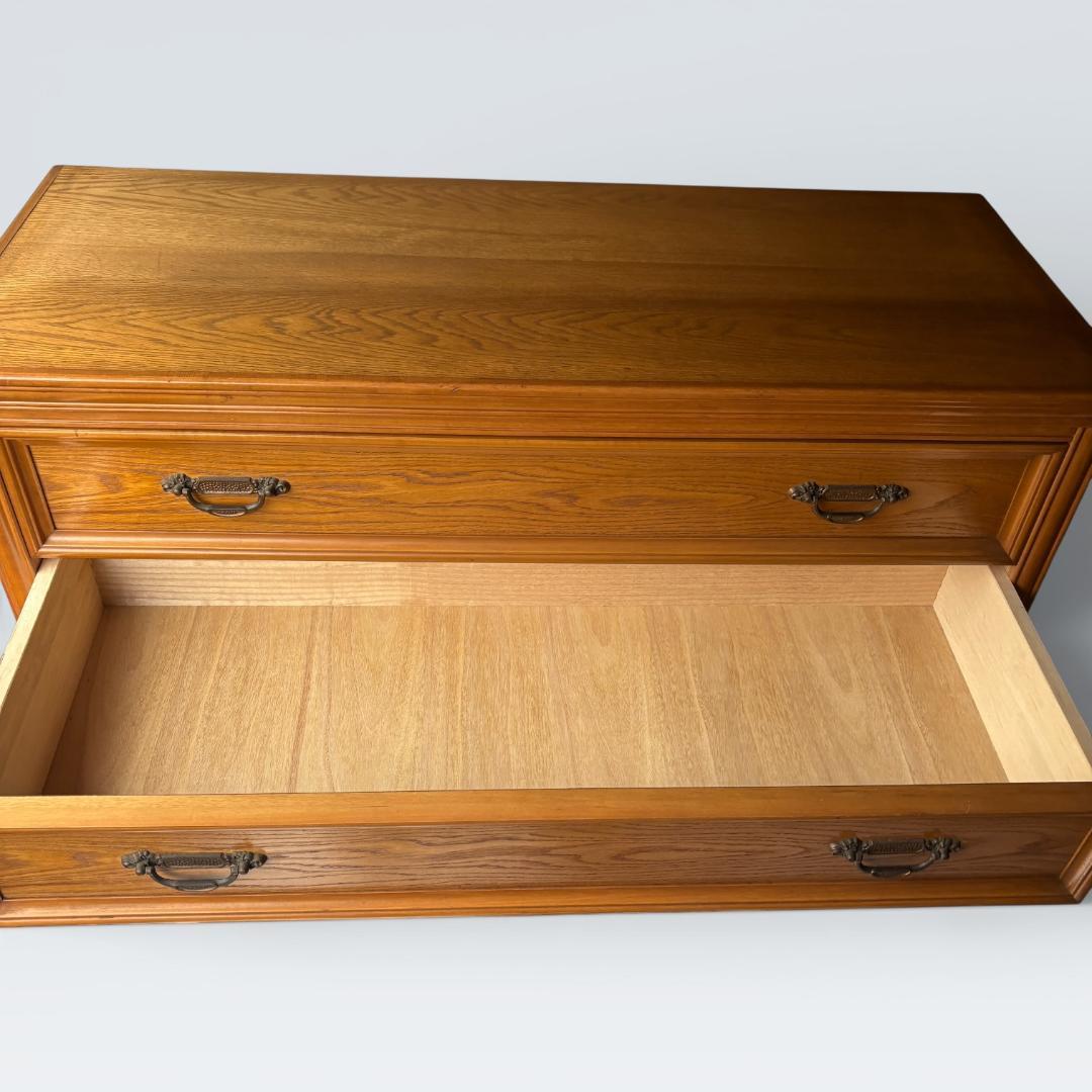 英国アンティーク調 ローチェスト 3段 テレビ台 収納 家具