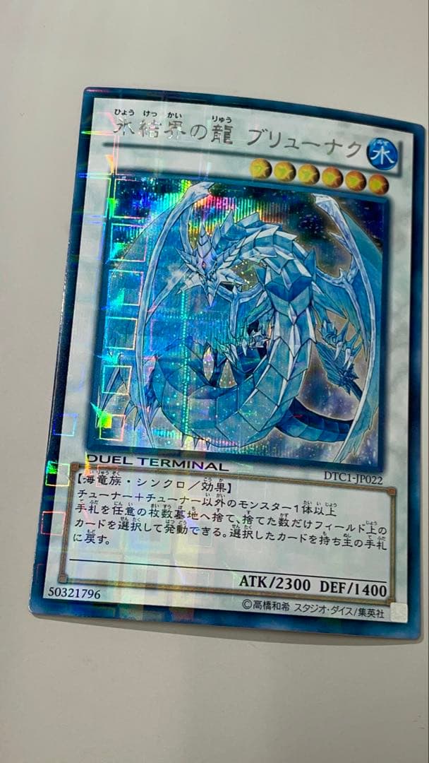 【貴重】氷結界の龍ブリューナク DTC シークレット　【傷なし】