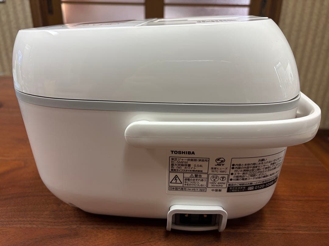 TOSHIBA 炊飯器 RC-5MFM 3合炊き