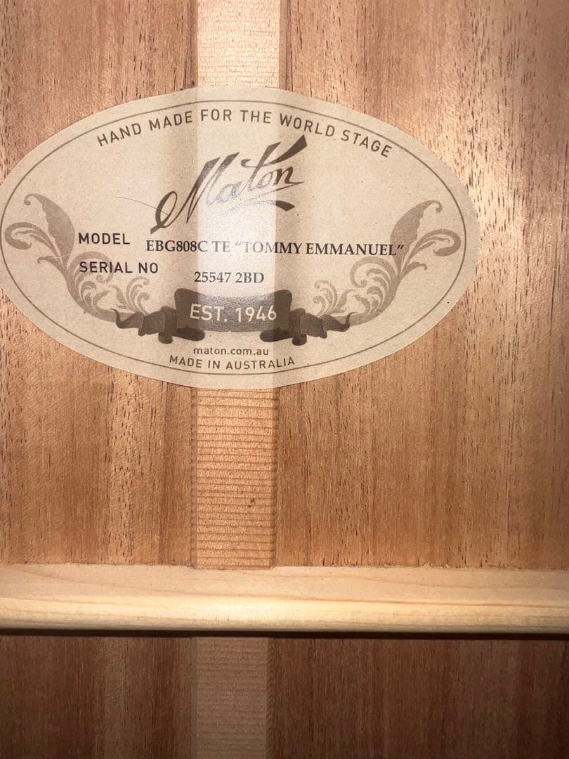 【超美品】Maton メイトン　EBG808c TE トミエマモデル！