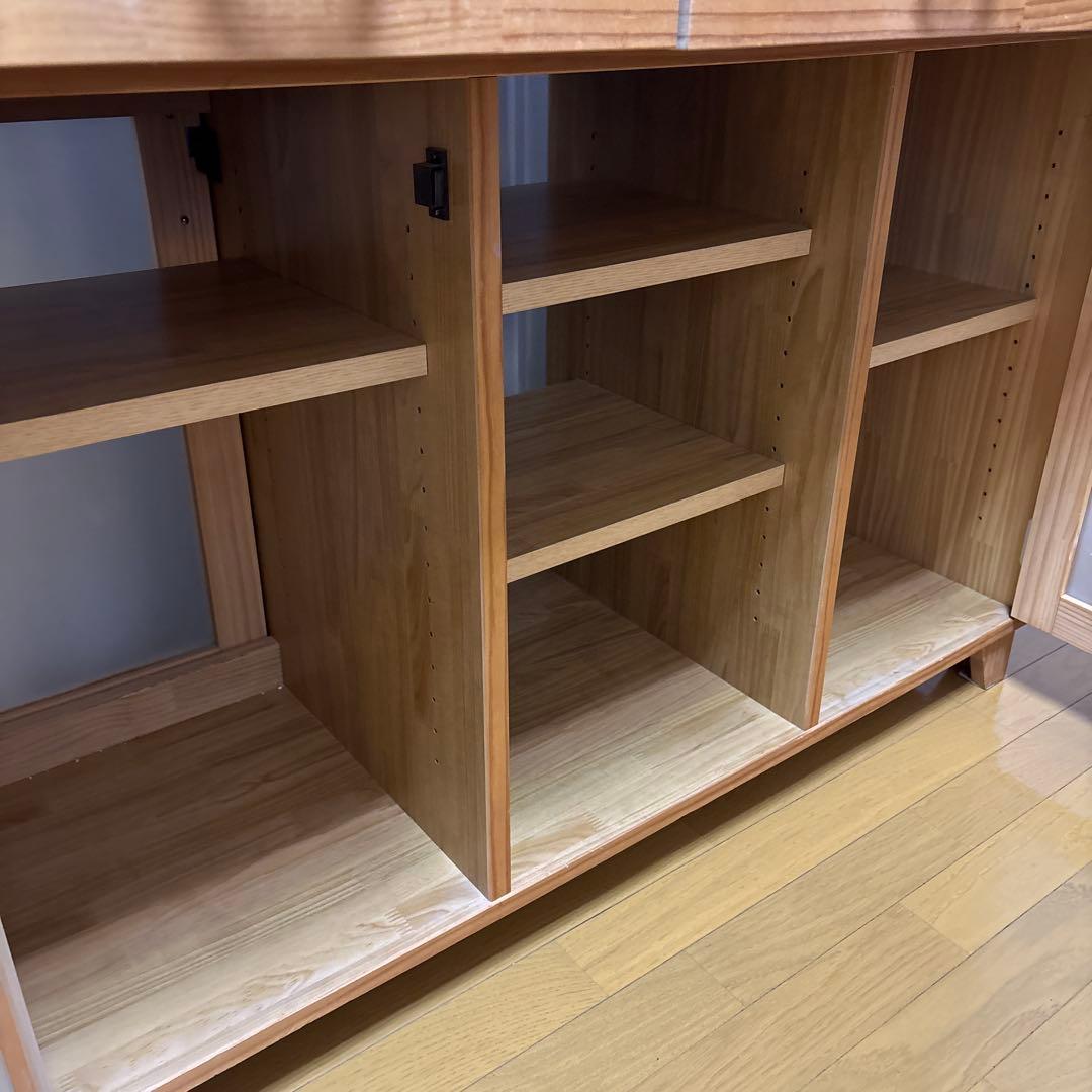 希少 廃盤　モモナチュラル　ウッドワゴン キッチンカウンター