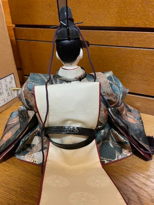 愛宝謹製　京雛　正絹西陣織　七段雛人形　平安慶雲作