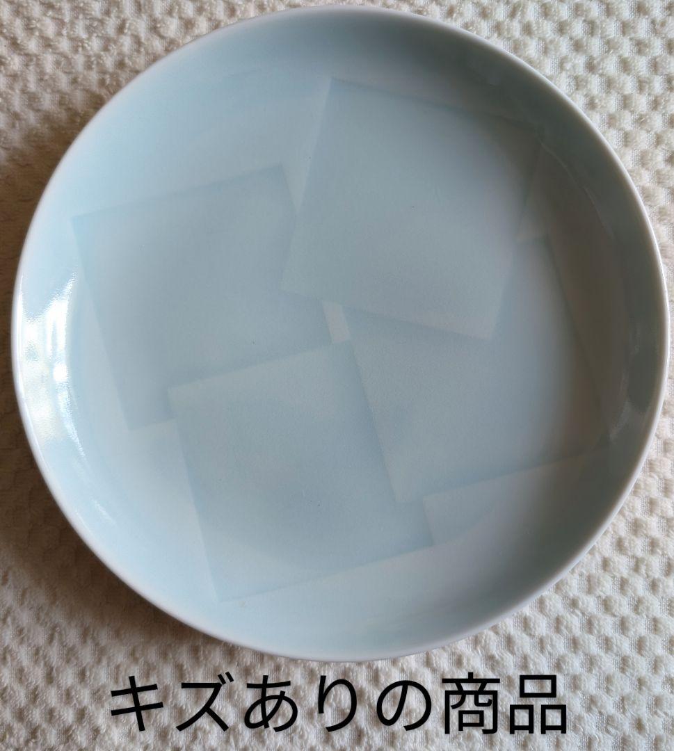 橘吉　青白磁 中皿揃い　 五客　新品