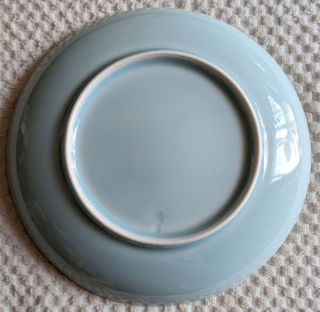 橘吉　青白磁 中皿揃い　 五客　新品