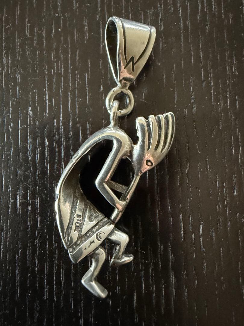ヴィンテージ ココペリ シルバーペンダント ネイティブアメリカン刻印あり