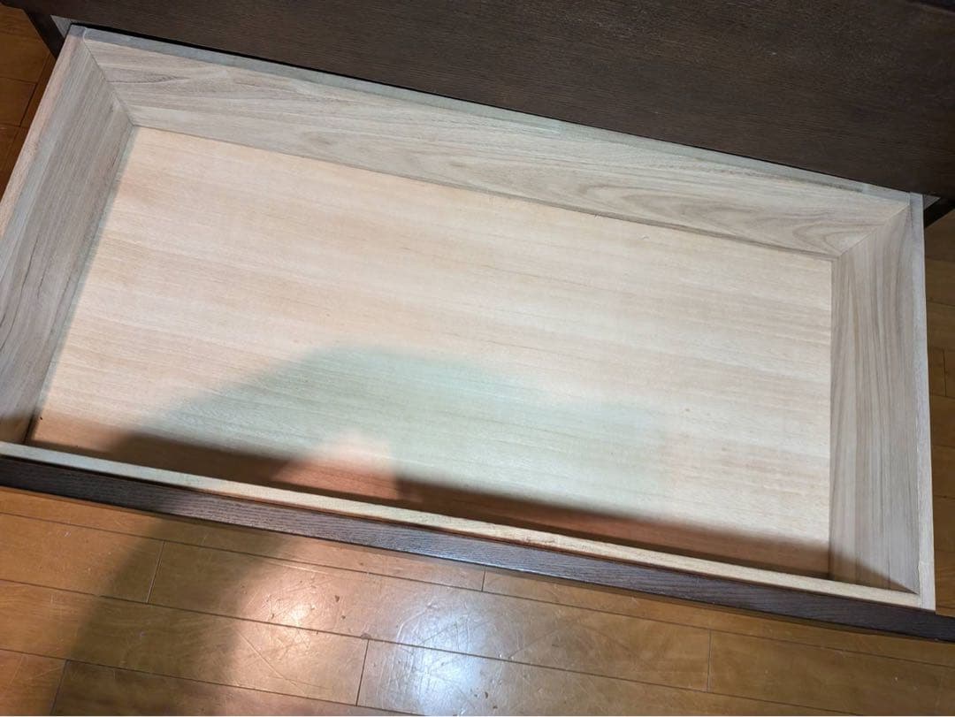 ■送料込■無印 MUJI 木製4段 チェスト 収納 ブラウン たんす 衣類収納