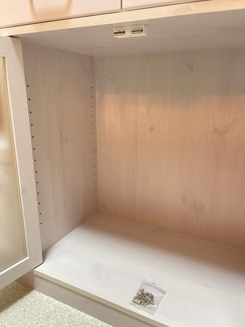 完成品120cm LUK80-120L ホワイト レンジボード 大型レンジ対応