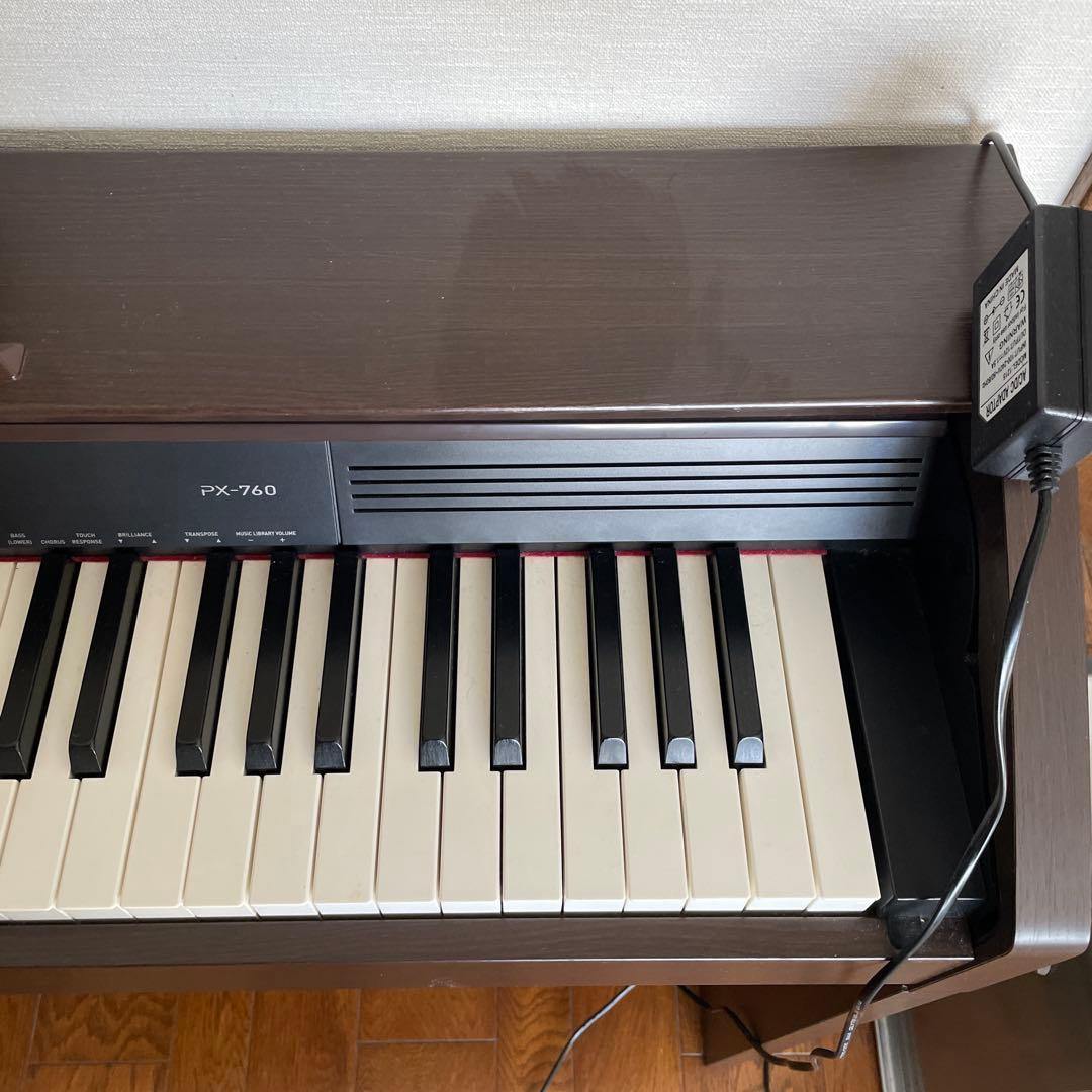 Privia PX-760 電子ピアノ ダークブラウン 3ペダル付き