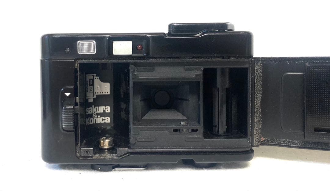 【動作確認済 外観美品】Konica C35 EF3 青 希少カラー フィルム