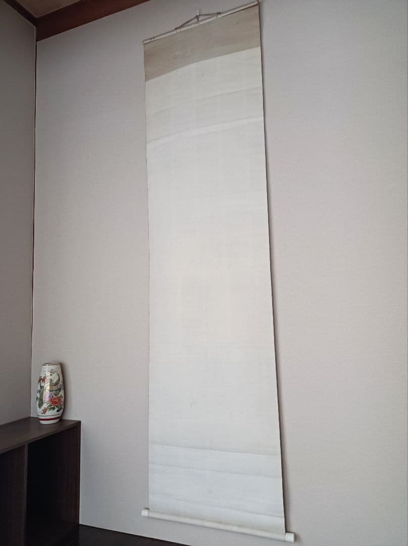 掛け軸 縁起物 絵 龍脈 金運 山水 松 水墨 禅 茶 中国 風水 美術 骨董