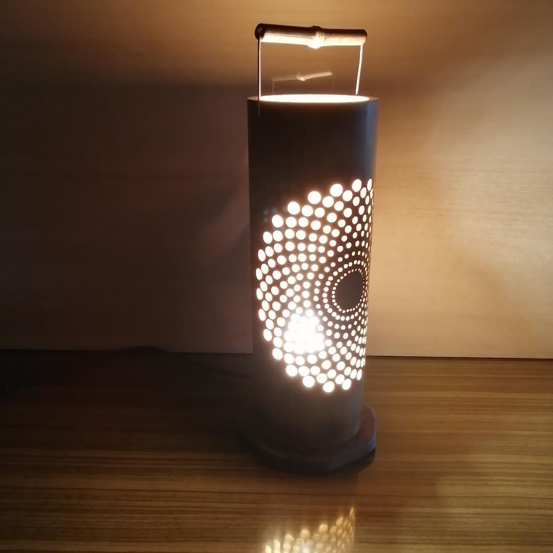 癒し灯火　竹行灯　No23179