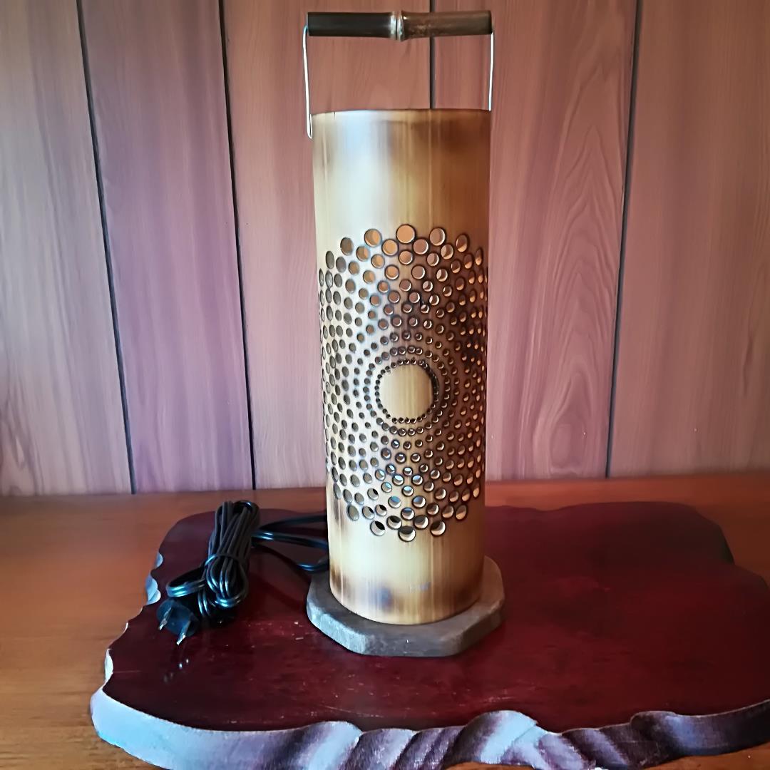 癒し灯火　竹行灯　No23179