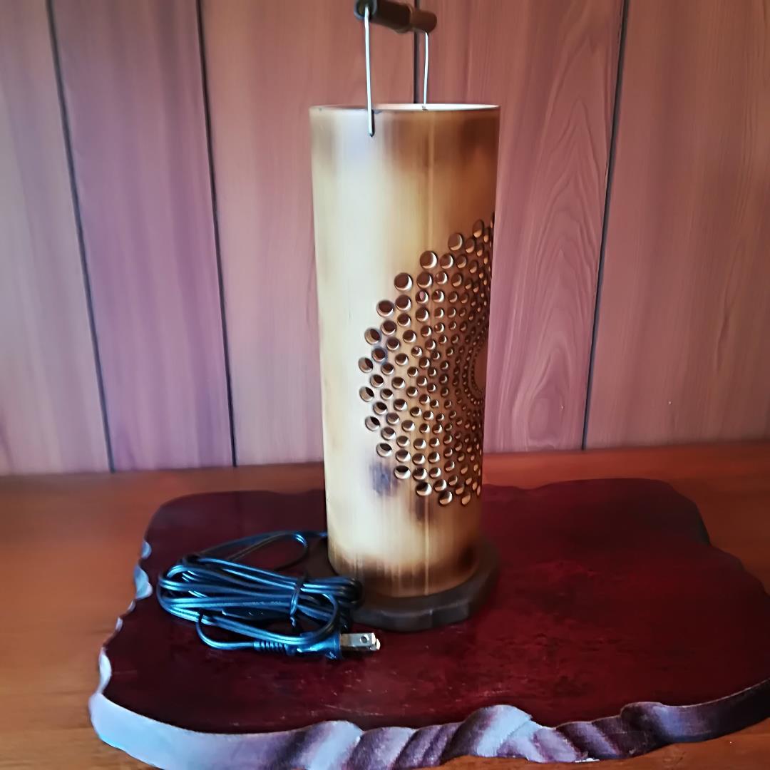 癒し灯火　竹行灯　No23179