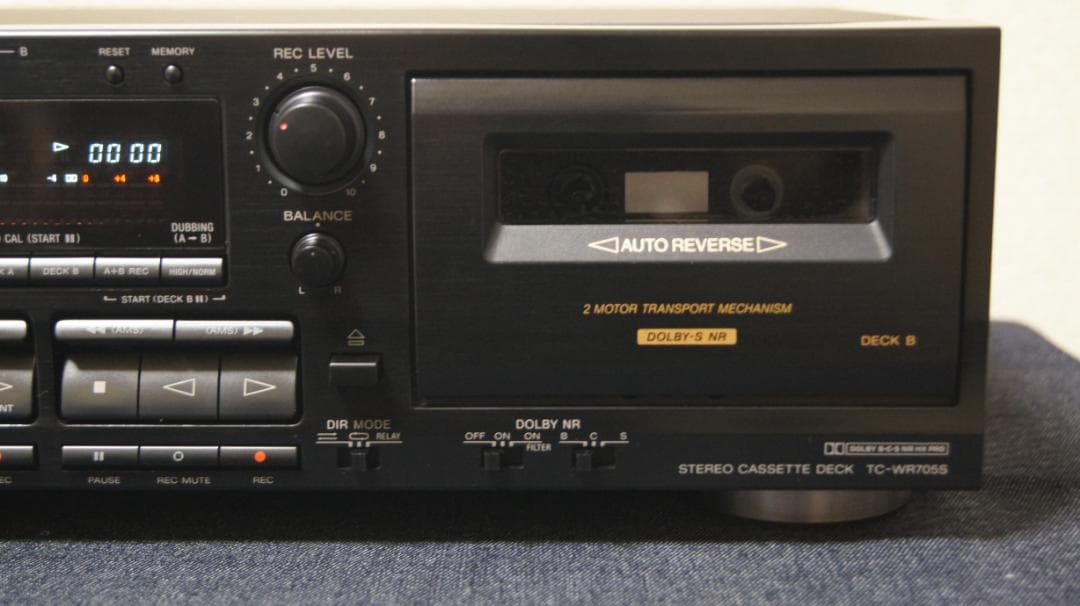 ソニー　カセットデッキ　TC-WR705S 整備動作品
