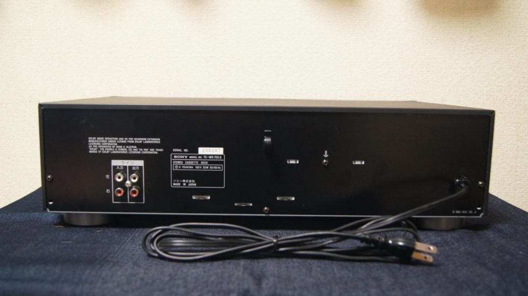 ソニー　カセットデッキ　TC-WR705S 整備動作品