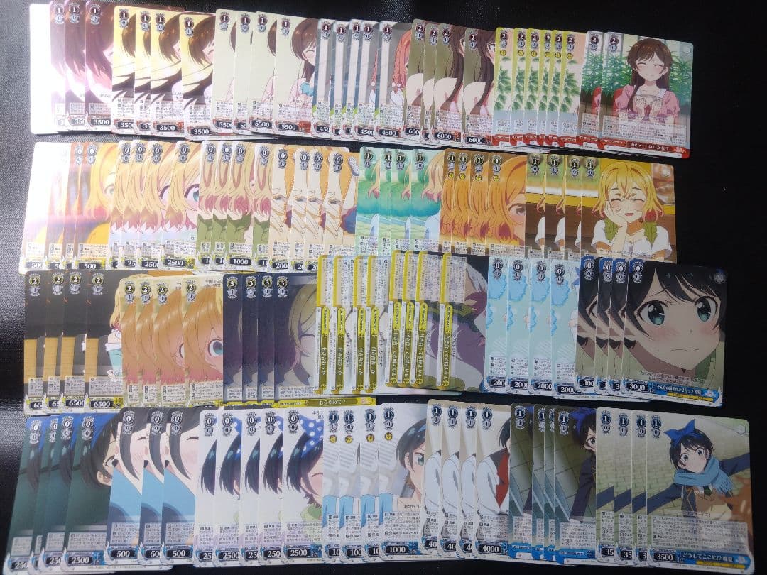 引退品 ヴァイスシュヴァルツ 彼女お借りします旧弾デッキ3個+パーツRR以下4