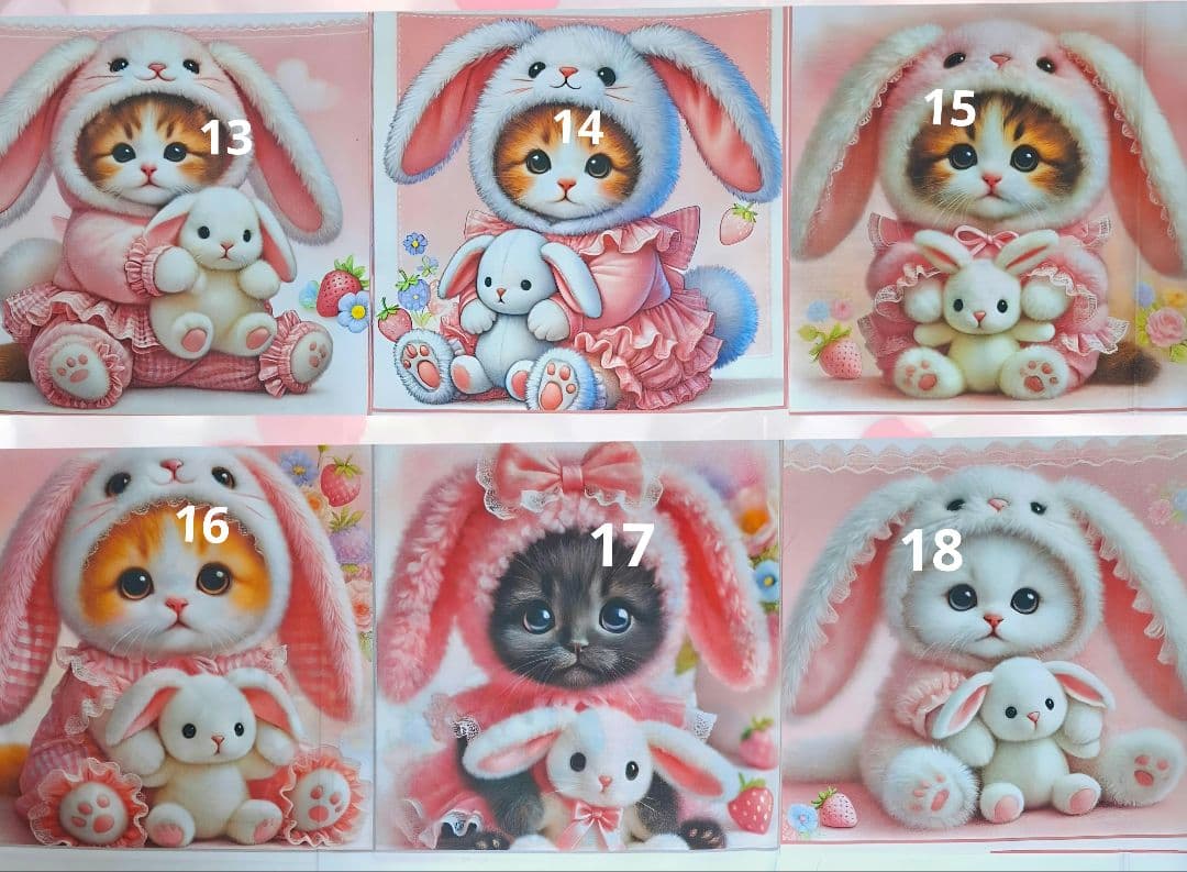 オーダー用在庫パネル♥️ハンドメイド品　過去の在庫分可愛い猫②