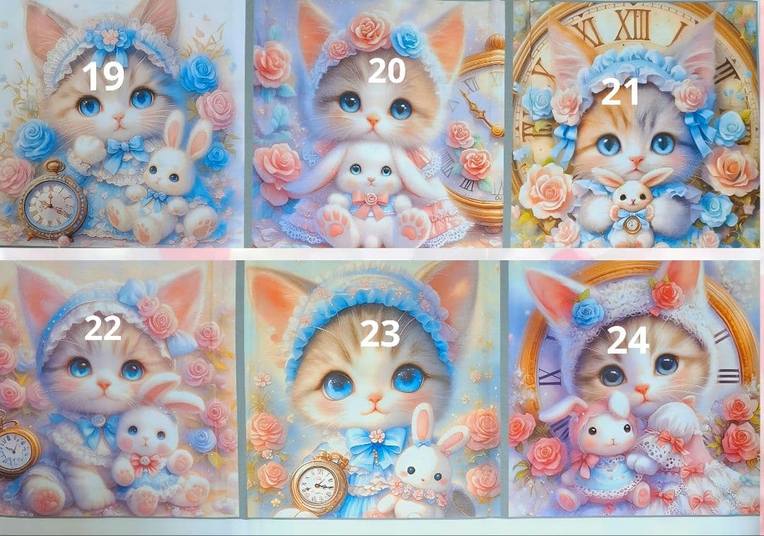 オーダー用在庫パネル♥️ハンドメイド品　過去の在庫分可愛い猫②