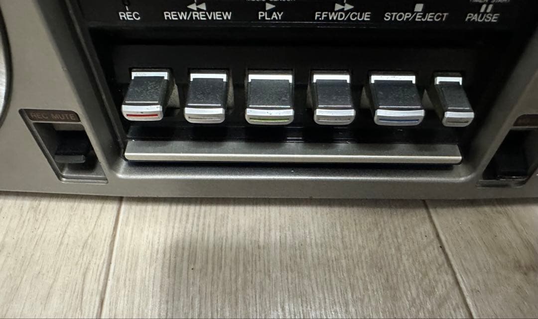 AIWAラジカセ CS-80 昭和レトロ 動作品 アイワ AM FM ステレオ