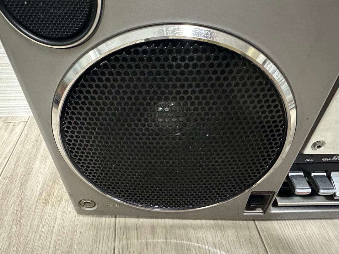 AIWAラジカセ CS-80 昭和レトロ 動作品 アイワ AM FM ステレオ