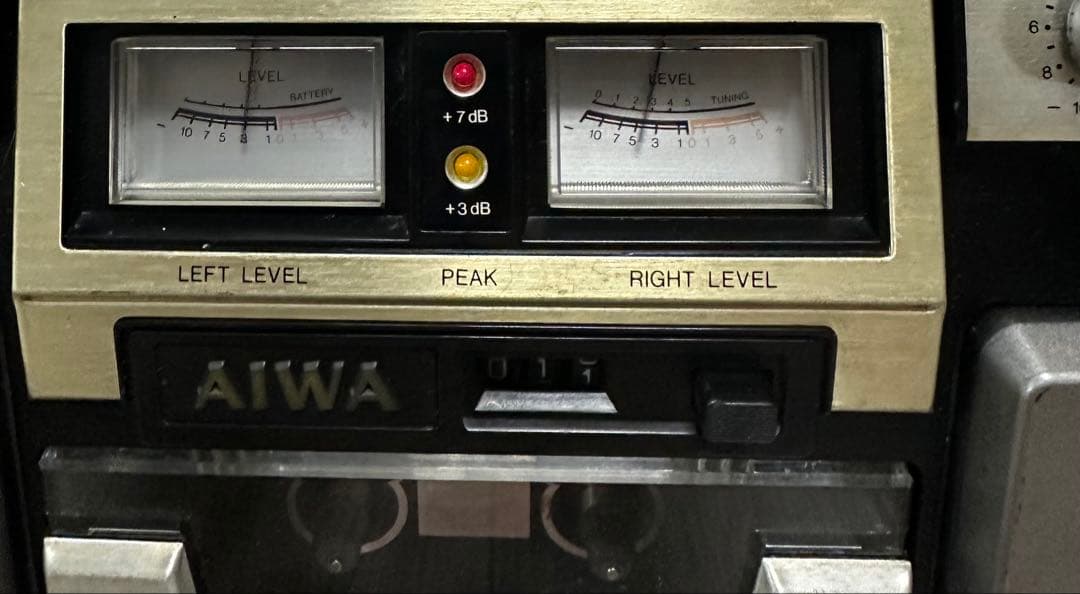 AIWAラジカセ CS-80 昭和レトロ 動作品 アイワ AM FM ステレオ