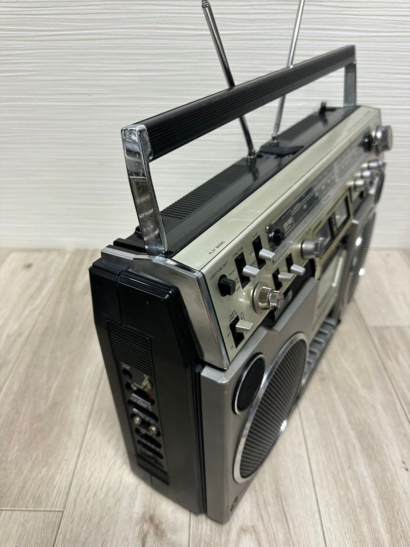 AIWAラジカセ CS-80 昭和レトロ 動作品 アイワ AM FM ステレオ