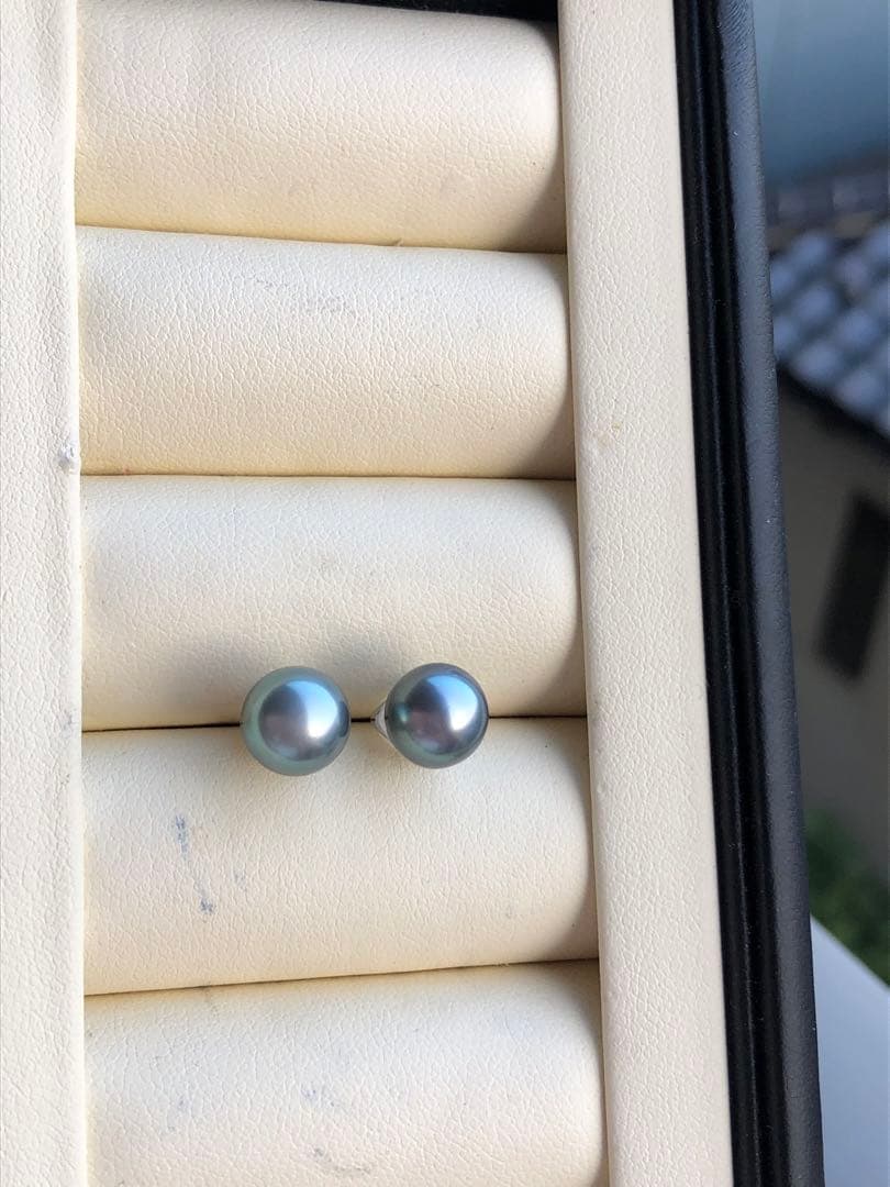 黒蝶真珠　ピアス　タヒチ産パールSA12