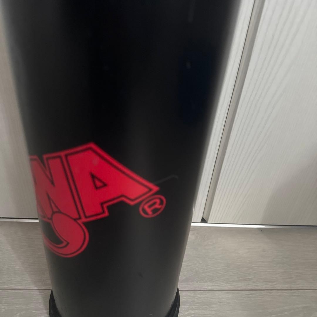 矢沢永吉　レア　E.YAZAWA円筒形スチール置き型灰皿&ゴミ箱