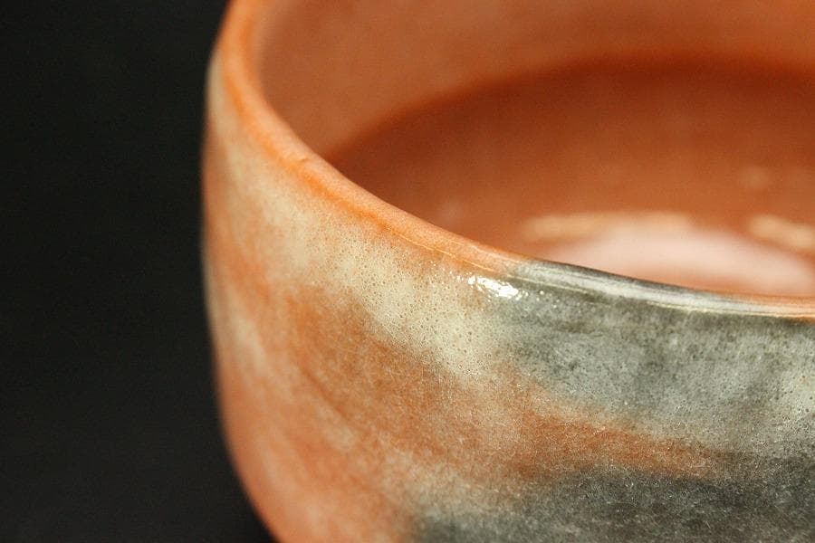 茶道具 昭楽造 長次郎 木守うつし 赤茶碗 共箱 未使用(ZE950)