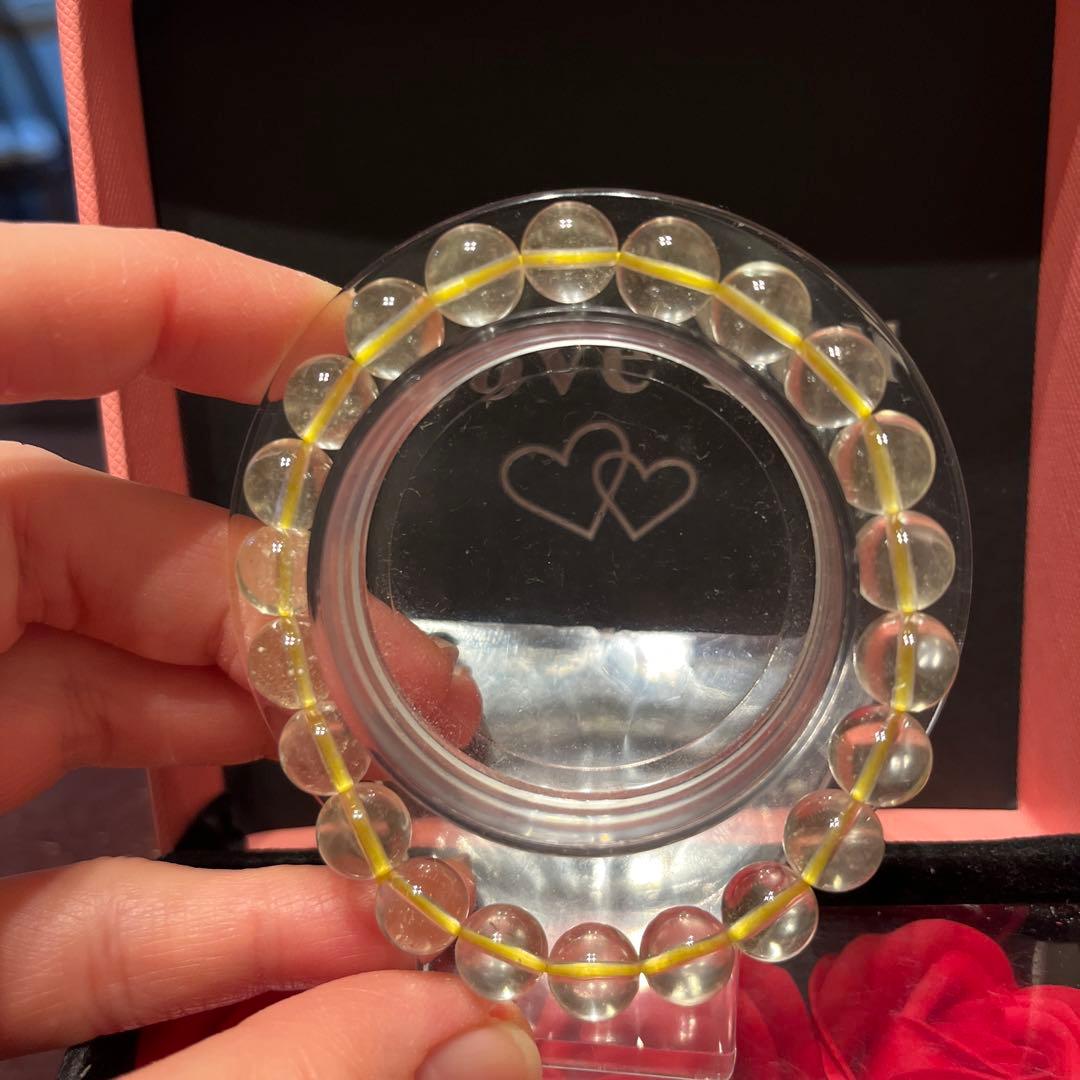 天然石ブレスレット　リビアングラス　高品質