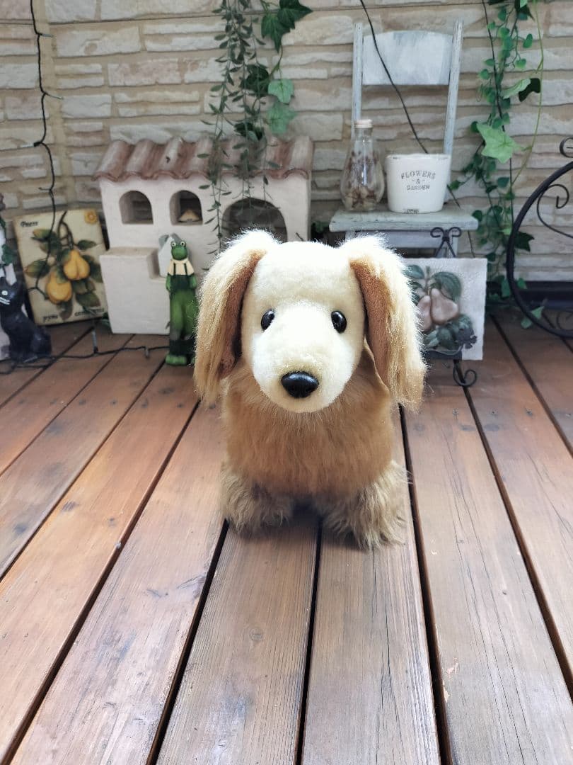 実寸大　ミニチュアダックス　レッド