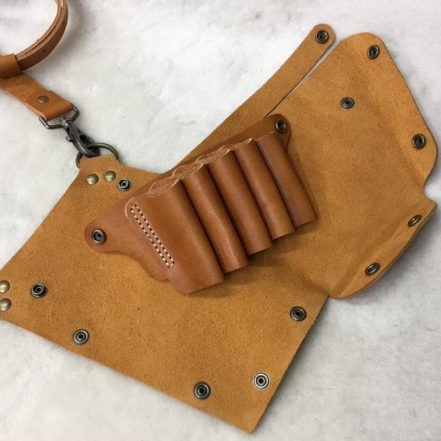 シザーケース　トリマーケース　ハンドメイド　栃木レザー　美容師　トリマー