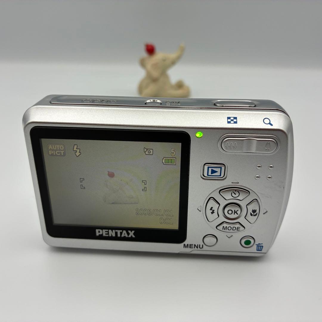 美品★ 単3電池 PENTAX Optio E50 動作確認済 オールドコンデジ