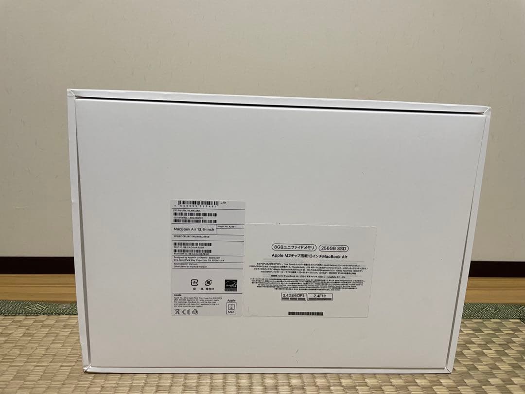 MacBook Air13インチ M2 2022 8GB 256GB US
