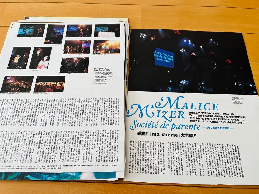 MALICE MIZER 切り抜きセット　おまけ付き