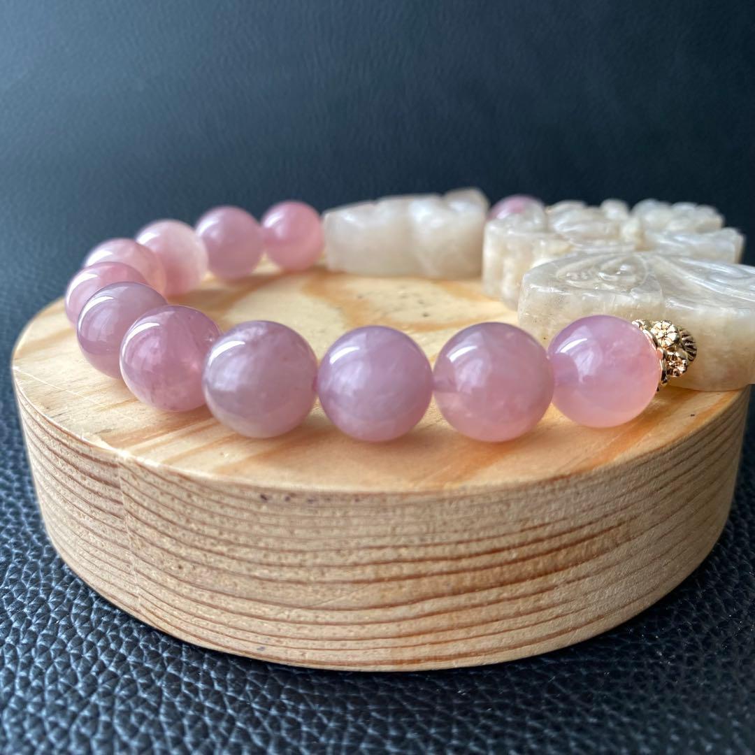 ムーンストーン蓮蝶々ミニヘビブレスレット