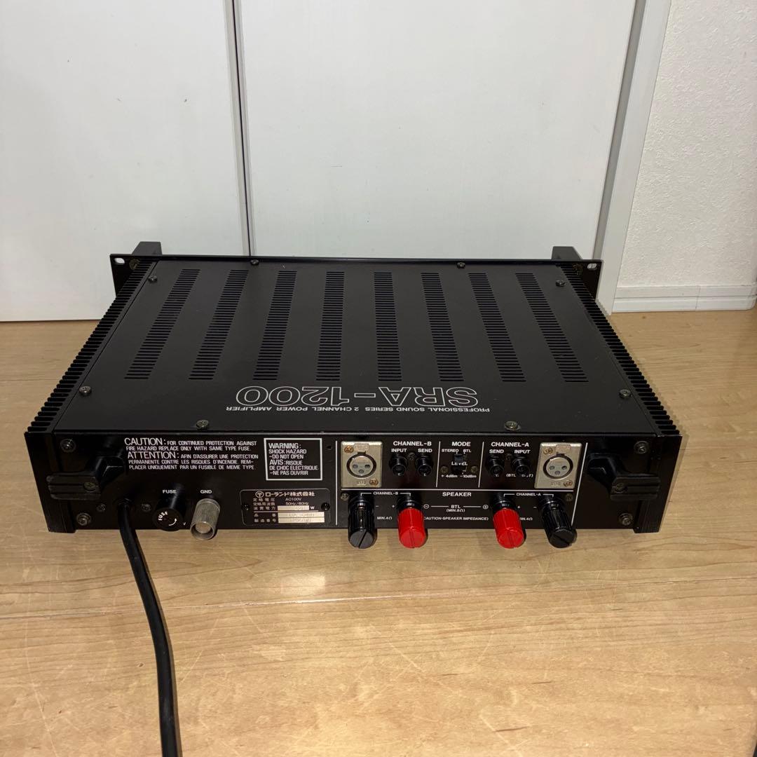 動作品　Roland SRA-1200 パワーアンプ　いい音