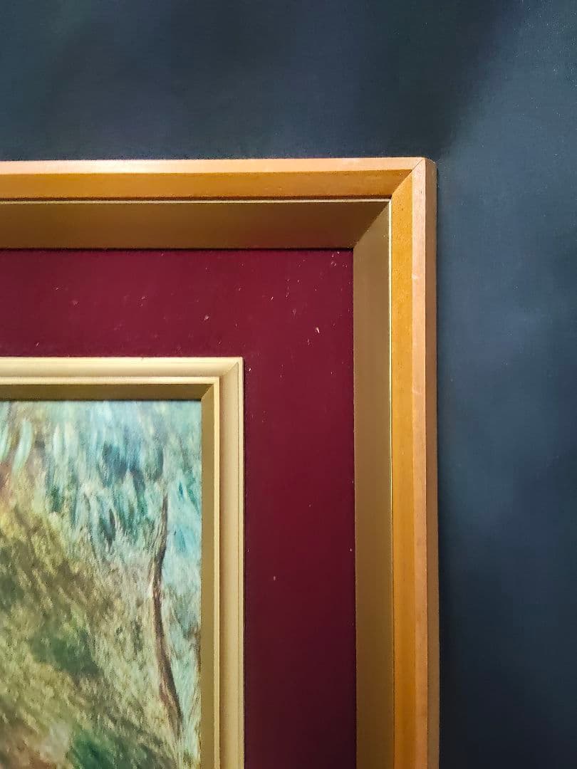 【希少】ルノワール 若い浴女 立体複製画 豪華額装 55cm アンティーク 美術