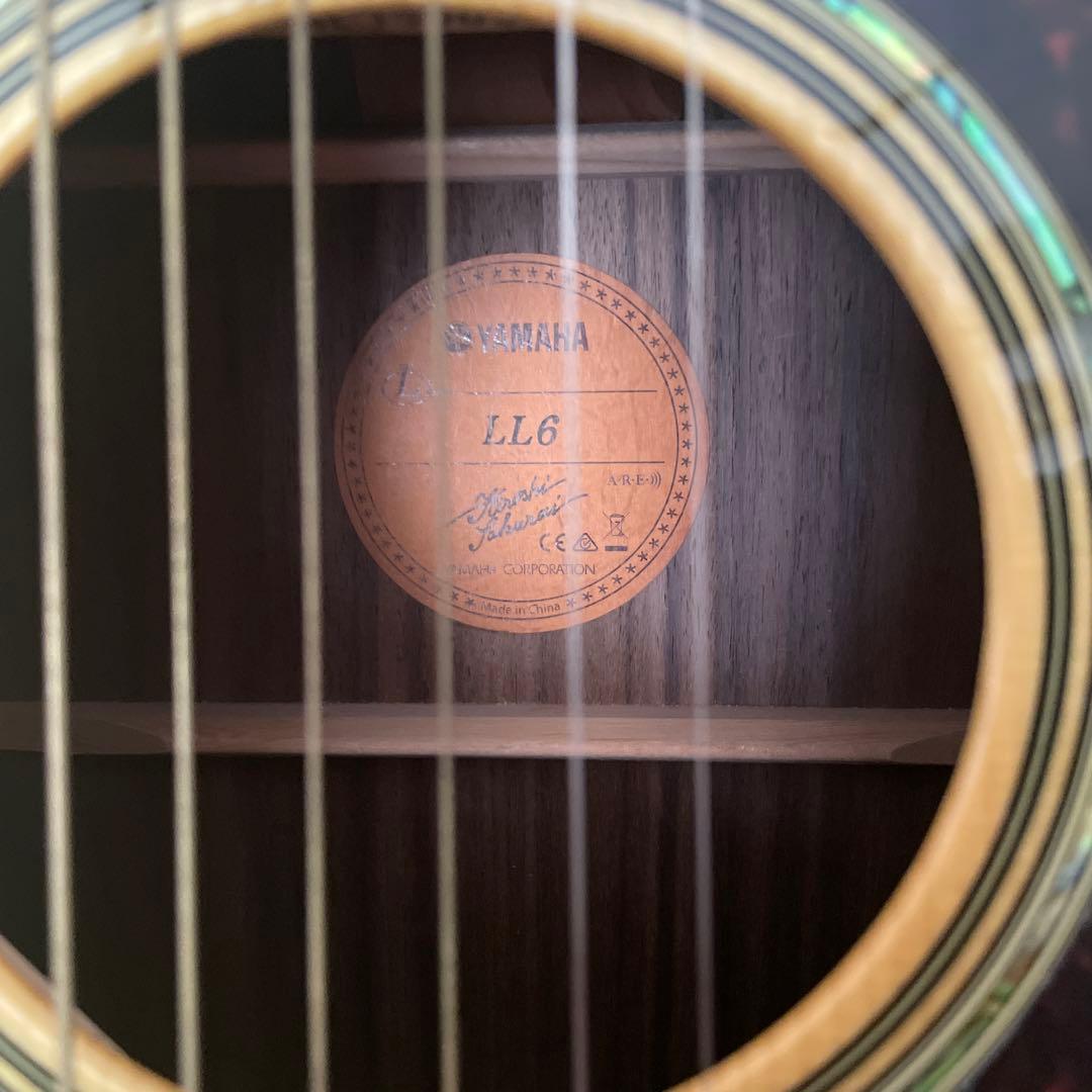 YAMAHA LL6 アコースティックギター ソフトケース付き