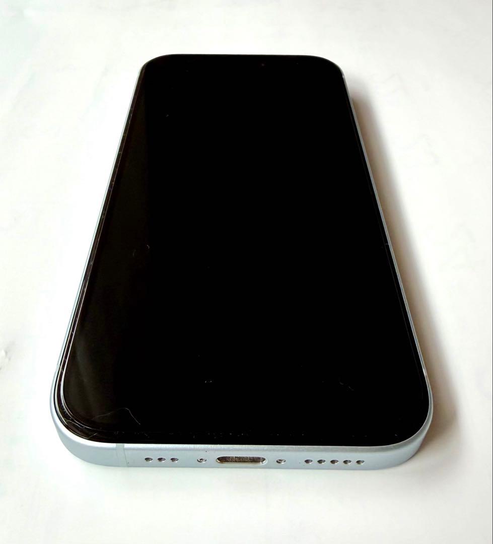 iPhone15 128GB ブルー 無印 極美品 96%
