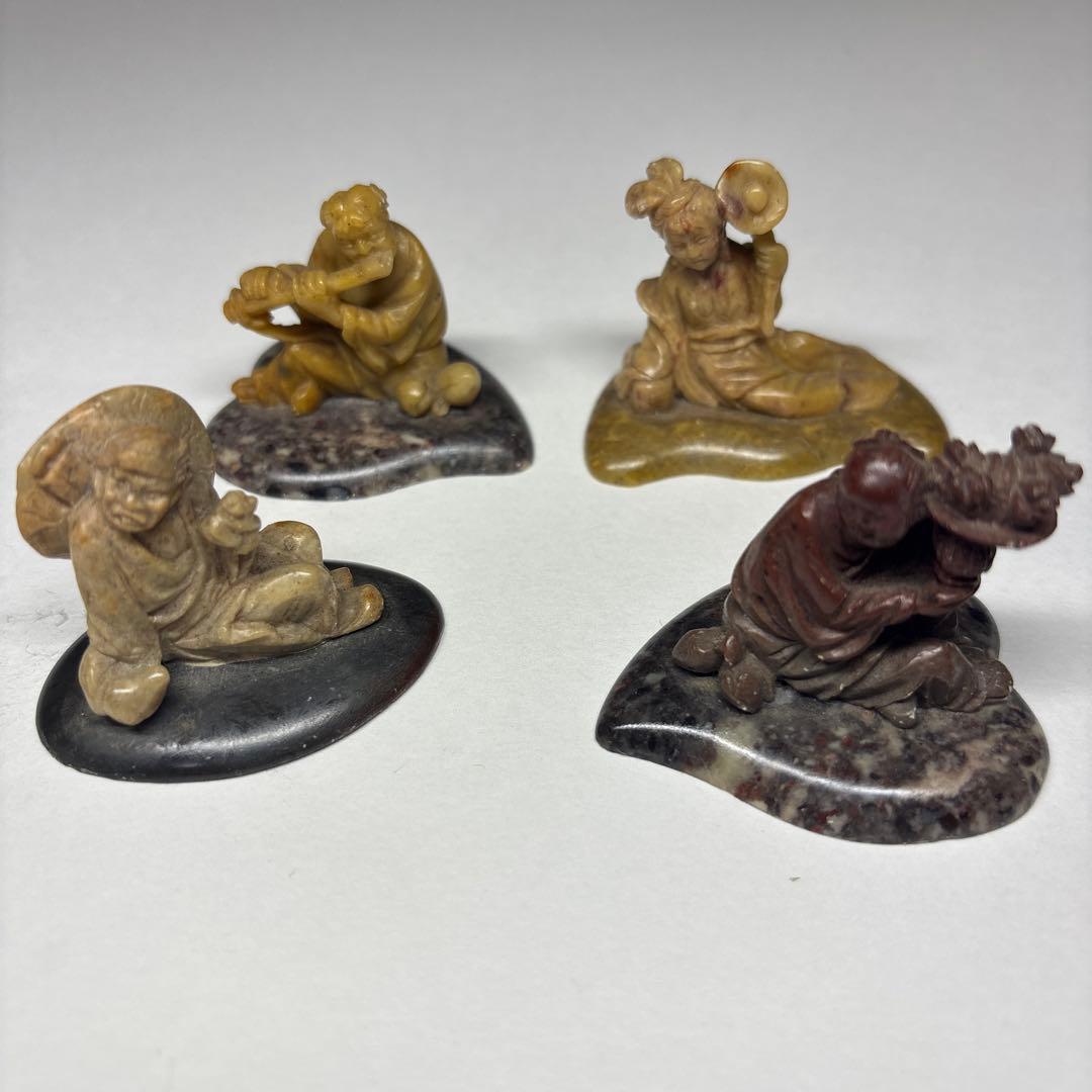 石製人物像彫刻8体セット